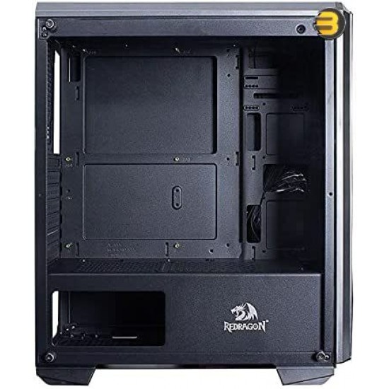 Redragon Grindor GC-510 Mid-Tower Case Support Up to 6 Fans  + 600W PSU