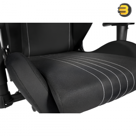 Redragon C313 Heth Gaming Chair – Black Fabric, 2D Adjustable Armrests, Reclining Ergonomic Design with Lumbar & Head Support, 130kg Capacity