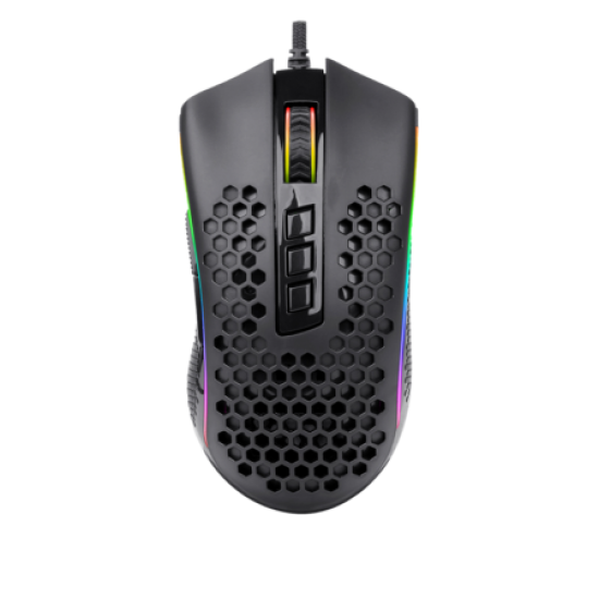 Redragon M808 Storm Lightweight RGB Gaming Mouse, 85g Ultralight Honeycomb Shell - 12,400 DPI Optical Sensor - 7 Programmable Buttons - Precise Registration - Super-Lite Cable