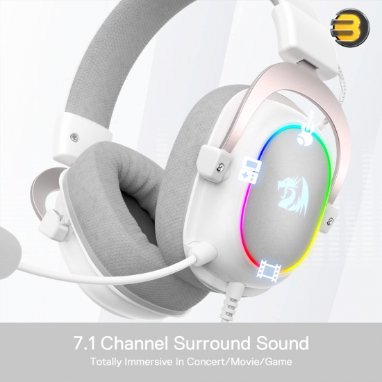 Redragon H510 Zeus-X RGB Gaming Headset – 7.1 Surround & 53mm Drivers