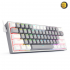Redragon K617 Fizz RGB 60% Wired Mechanical Gaming Keyboard – 61 Keys, Red Switches, Compact Layout, Grey / White Design