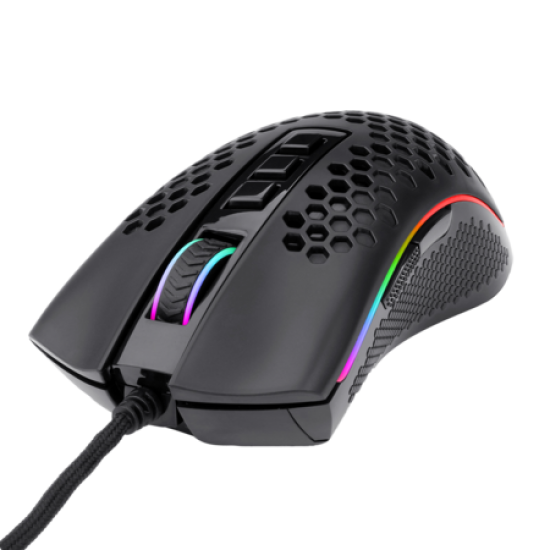 Redragon M808 Storm Lightweight RGB Gaming Mouse, 85g Ultralight Honeycomb Shell - 12,400 DPI Optical Sensor - 7 Programmable Buttons - Precise Registration - Super-Lite Cable