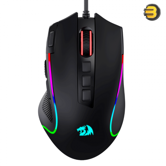 Redragon M612 Predator RGB Gaming Mouse, 8000 DPI Wired Optical Gamer Mouse with 11 Programmable Buttons & 5 Backlit Modes, Software Supports DIY Keybinds Rapid Fire Button