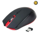 Redragon M651 Wireless Gaming Mouse – 2400 DPI Optical Sensor, 4 Programmable Buttons, 2.4GHz Nano USB Receiver, Ergonomic Design, Power-Saving Mode, Teflon Feet for Smooth Glide