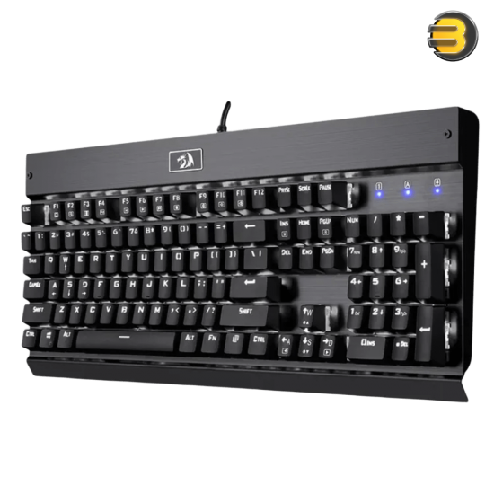 Redragon KG010-KN Wired Mechanical Gaming Keyboard Black — Full-Size 104 Keys, Brown Switches, White LED Backlight, Double-Shot Injection Keycaps, 100% Anti-Ghosting, Durable Aluminum Construction, USB Wired, Ergonomic Design Redragon KG010-KN Wired Mechanical Gaming Keyboard Black — Full-Size 104 Keys, Brown Switches, White LED Backlight, Double-Shot Injection Keycaps, 100% Anti-Ghosting, Durable Aluminum Construction, USB Wired, Ergonomic Design