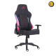 Redragon C212 Burnout black and pink gaming chair with ergonomic lumbar support and 2D adjustable armrests