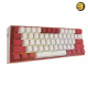 Redragon K617-RGB Fizz White/Red Compact 60% Mechanical Keyboard – Red Switches, RGB Lighting, Full Anti-Ghosting, USB-C Connectivity Redragon K617-RGB Fizz White/Red Compact 60% Mechanical Keyboard – Red Switches, RGB Lighting, Full Anti-Ghosting, USB-C Connectivity