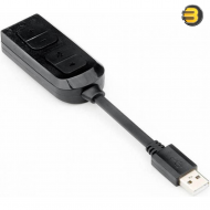 Redragon HA100 USB to 3.5mm Jack Adapter – Volume and Mute Controls for Enhanced Audio Management