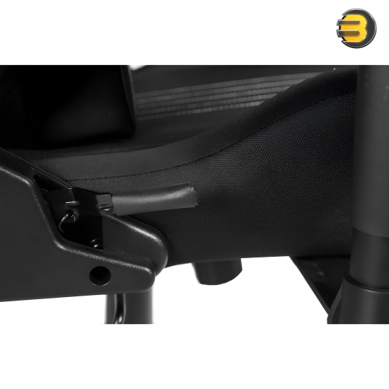 Redragon C313 Heth Gaming Chair – Black Fabric, 2D Adjustable Armrests, Reclining Ergonomic Design with Lumbar & Head Support, 130kg Capacity