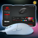 Redragon M724 white 49g ultralight wired gaming mouse with ergonomic natural grip