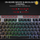 Redragon K516 PRO Shiva RGB Wireless Bluetooth Membrane Gaming Keyboard – 87-Key TKL, Tri-Mode USB-C/2.4 GHz/Bluetooth, On-Board Macros & Multimedia Keys, Software Supported
