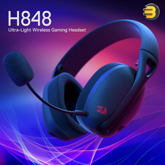 Redragon H848 IRE Pro Wireless Gaming Headset – 7.1 Surround & Triple Mode
