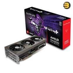 SAPPHIRE NITRO+ AMD Radeon RX 9070 GPU – 16GB GDDR6, 20 Gbps, Boost Clock Up to 2700 MHz, 3584 Stream Processors, AMD RDNA 4 Architecture, and 56 Ray Accelerators for High-Performance Gaming