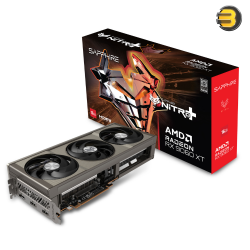 Sapphire NITRO+ AMD Radeon RX 9060 XT 16GB GDDR6 128-bit PCIe 5.0 Graphics Card — Boost Clock up to 3320 MHz, Game Clock up to 2780 MHz, 2048 Stream Processors, 20 Gbps Memory Speed, Tri-X Cooling, 2x HDMI, 1x DisplayPort 2.1a, 182W TDP