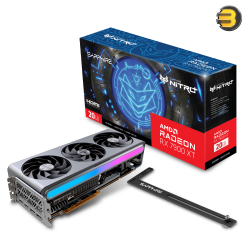 Sapphire NITRO+ AMD Radeon RX 7900 XT Vapor-X 20GB GDDR6 PCIe 4.0 x16 Graphics Card — 2560 MHz Boost Clock, 2220 MHz Game Clock, 5376 Stream Processors, 320-bit Memory Bus, 2x HDMI 2.1, 2x DisplayPort 2.1, Triple-Fan Vapor-X Cooling, 290W TDP