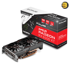 Sapphire PULSE AMD Radeon RX 6500 XT 8GB GDDR6 Graphics Card — 2695 MHz Game Clock, 2855 MHz Boost, 1024 Stream Processors, Dual-X Cooling, HDMI 2.1, DisplayPort 1.4, PCIe 4.0 x4, 130W TDP