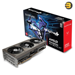 Sapphire  NITRO+ AMD Radeon RX 9070 XT GPU – 16GB GDDR6, 20 Gbps, Boost Clock Up to 3060 MHz, 4096 Stream Processors, AMD RDNA 4 Architecture, and 64 Ray Accelerators for Ultimate Gaming Performance