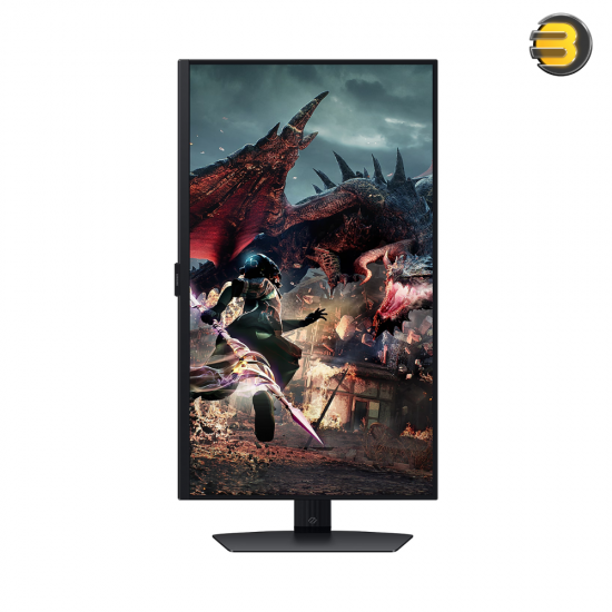 Samsung LS27DG502EMXUE Odyssey G5 G50D 27 Inch Flat Gaming Monitor — QHD 2560x1440 IPS Panel, 180Hz Refresh Rate, 1ms GTG Response Time, VESA DisplayHDR 400, AMD FreeSync, 99% sRGB, Height Adjustable Stand with Tilt, Swivel, Pivot, HDMI 2.0, DisplayPort