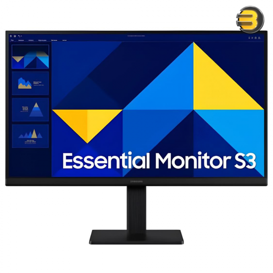 SAMSUNG 24-Inch Essential Monitor S3 — IPS, Full HD Monitor, Refresh Rate 100Hz & Response Time 5ms (GTG) SAMSUNG 24-Inch Essential Monitor S3 — IPS, Full HD Monitor, Refresh Rate 100Hz & Response Time 5ms (GTG)