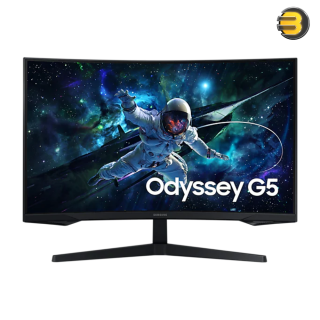 Samsung 32 Inch Odyssey G5 G55C QHD 165Hz Curved Gaming Monitor — 1000R Curved Screen, AMD FreeSync - LS32CG552EMXEG Samsung 32 Inch Odyssey G5 G55C QHD 165Hz Curved Gaming Monitor — 1000R Curved Screen, AMD FreeSync - LS32CG552EMXEG