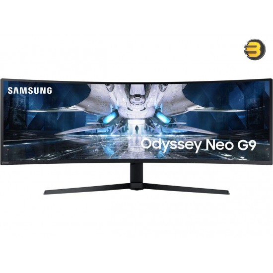 Samsung Odyssey Neo G9 49 LS49AG952NNXZA 5120 x 1440 (2K) 240Hz 1ms (GTG) FreeSync Premium Pro G-Sync Compatible, DisplayPort HDMI, Height Adjust VESA Tilt Swivel Curved Gaming Monitor