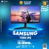 SAMSUNG 22” T35F FHD IPS 75Hz AMD FreeSync 3-Sided Borderless Monitor