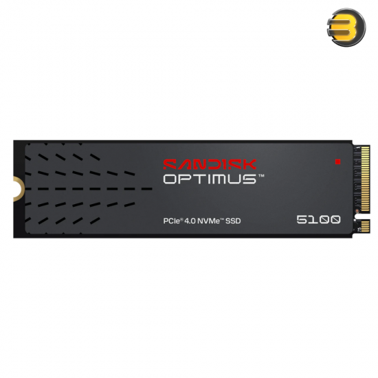 SanDisk Optimus 5100 1TB PCIe Gen 4 NVMe M.2 2280 SSD SanDisk Optimus 5100 1TB NVMe M.2 2280 SSD with PCIe Gen 4.0 x4 interface, 7100 MB/s read speed, nCache 4.0 technology and ultra-thin 2.38mm profile