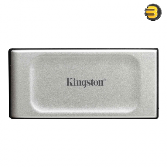 Kingston XS2000 Portable SSD 2TB — USB 3.2 Gen 2x2, up to 2000MB/s read/write, USB‑C, includes rubber sleeve