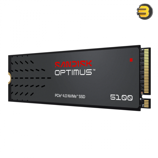 SanDisk Optimus 5100 500GB PCIe 4.0 NVMe M.2 2280 SSD SanDisk Optimus 5100 500GB NVMe M.2 2280 SSD with PCIe Gen 4.0 interface, 6600 MB/s read speed, nCache 4.0 and slim 2.38mm profile