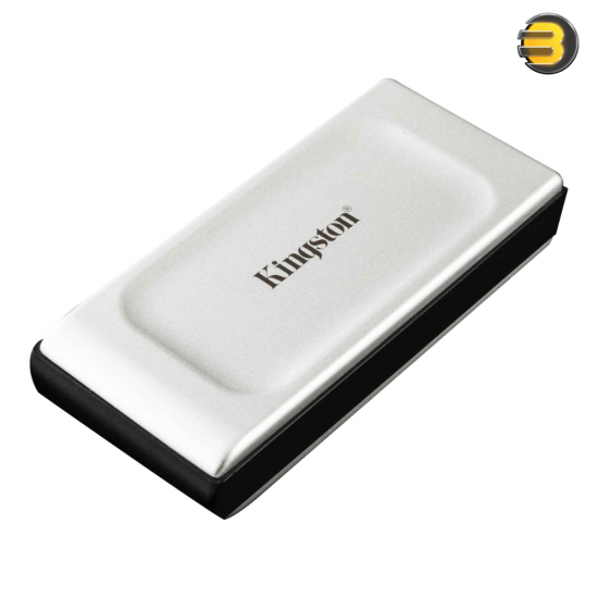 Kingston XS2000 Portable SSD 2TB — USB 3.2 Gen 2x2, up to 2000MB/s read/write, USB‑C, includes rubber sleeve