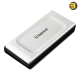 Kingston XS2000 Portable SSD 2TB — USB 3.2 Gen 2x2, up to 2000MB/s read/write, USB‑C, includes rubber sleeve