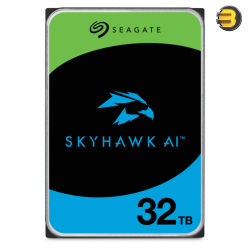 Seagate SkyHawk AI 32TB Internal Surveillance HDD – 7200 RPM, CMR & ImagePerfect AI