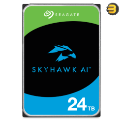 Seagate SkyHawk AI 24TB Internal Surveillance HDD – 7200 RPM, CMR & ImagePerfect AI