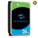 Seagate SkyHawk AI 24TB Internal Surveillance HDD ST24000VE000 Seagate SkyHawk AI ST24000VE000 24TB 3.5-inch internal surveillance HDD with CMR, 512MB cache, ImagePerfect AI technology and 64 camera stream support