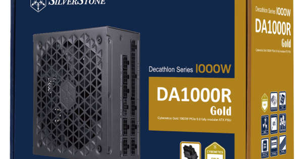 SilverStone DA1000R Gold 1000W ATX 3.0 & PCIe 5.0 Fully Modular