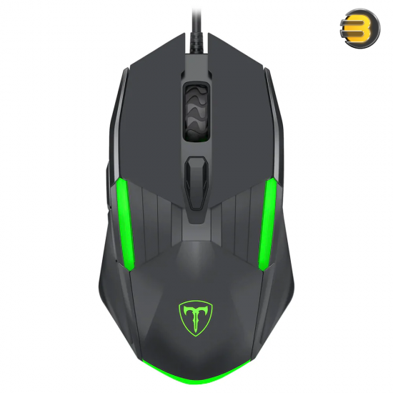 T-Dagger Blaze T-TGM116 Wired RGB Gaming Mouse — 2400 DPI, 4-Level Adjustable DPI, 6 Buttons, Ergonomic Design, USB Connection, RGB Backlight.