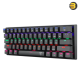 T-Dagger Arena TGK321 60% mechanical gaming keyboard with blue tactile switches, rainbow LED backlighting, double-injected keycaps and detachable USB-C cable