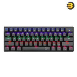 T-Dagger Arena TGK321 60% Mechanical Gaming Keyboard – Red Switch, Rainbow LED