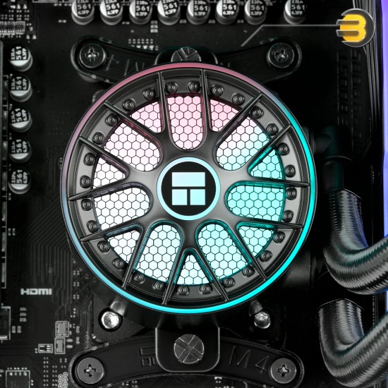 Thermalright Aqua Elite 360 ARGB Black V6 All-in-One CPU Liquid Cooler - 360mm Radiator, Triple 120mm ARGB PWM Fans, High-Performance Cooling for Intel LGA115X/1200/1700/1851 and AMD AM4/AM5 Sockets