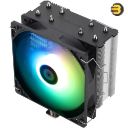 Thermalright Assassin X 120 Refined SE ARGB Single-Tower CPU Cooler — 4x 6mm AGHP Heatpipes, 120mm PWM ARGB Fan, 1550 RPM, 66 CFM, S-FDB Bearing, Nickel-Plated Copper Base, Intel LGA115X/1200/1700/1851 & AMD AM4/AM5