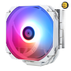 Thermalright Assassin King 120 Mini WHITE ARGB CPU Cooler, 5x 6mm AGHP Heatpipes, 120mm PWM ARGB Fan, Nickel-Plated Copper Base, S-FDB Bearing, 120x46x135mm, Intel LGA115X/1200/1700 & AMD AM4/AM5