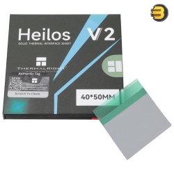 Thermalright Heilos 40x50x0.25mm V2 Thermal Interface Pad — 8.5 W/mK Thermal Conductivity, Gray Non-Conductive Silicone Sheet, 0.25mm Thickness, Thermal Resistance 0.04°C·cm²/W, Resistivity 2.1×10¹⁴ Ω·cm, Safe for CPUs & GPUs