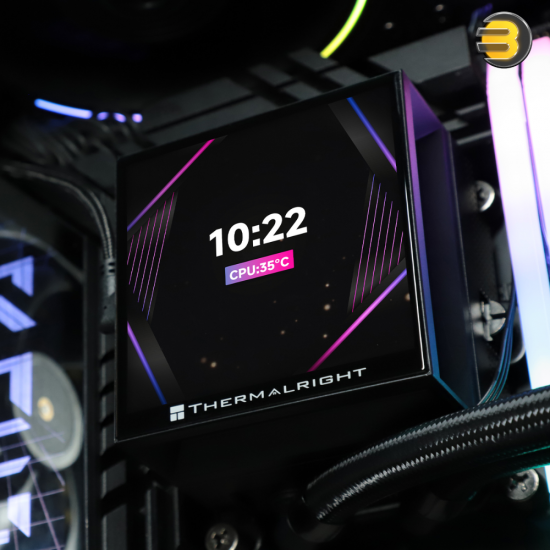 Thermalright Hyper Vision 360 ARGB BLACK AIO Liquid CPU Cooler — 360mm Aluminum Radiator, 3x 120mm TL-K12 PWM ARGB Fans (2150 RPM, 69 CFM), 6400 RPM Pump, IPS 3.95" 480x480 LCD Display, S-FDB V2 Bearing, Intel LGA1700/1200/115X/AMD AM4/AM5 Thermalright Hyper Vision 360 ARGB BLACK AIO Liquid CPU Cooler — 360mm Aluminum Radiator, 3x 120mm TL-K12 PWM ARGB Fans (2150 RPM, 69 CFM), 6400 RPM Pump, IPS 3.95" 480x480 LCD Display, S-FDB V2 Bearing, Intel LGA1700/1200/115X/AMD AM4/AM5