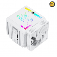 THERMALRIGHT Peerless Assassin 140 Digital WHITE CPU Air Cooler – Dual-Tower Heatsink, 6×6mm Heatpipes, Dual Fans (140 mm & 120 mm), USB/9-Pin Digital Display, Intel LGA 115x/1200/1700/1851 & AMD AM4/AM5 Compatible THERMALRIGHT Peerless Assassin 140 Digital WHITE CPU Air Cooler – Dual-Tower Heatsink, 6×6mm Heatpipes, Dual Fans (140 mm & 120 mm), USB/9-Pin Digital Display, Intel LGA 115x/1200/1700/1851 & AMD AM4/AM5 Compatible