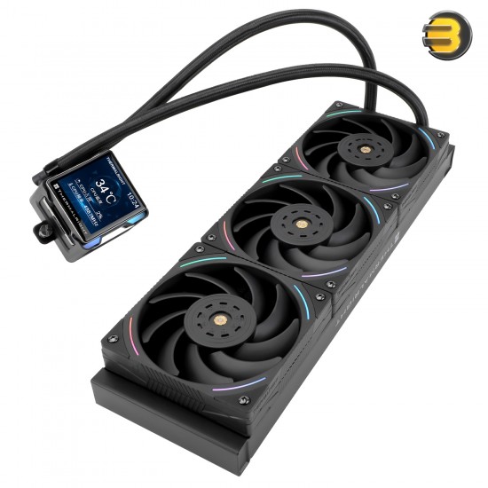 Thermalright Elite Vision 360 Black ARGB All-in-One Liquid CPU Cooler - 360mm Radiator, Triple 120mm ARGB Fans, Compatible with Intel LGA115X / 1200 / 1700 / 1851 / 2011 / 2066 & AMD AM4 / AM5 Sockets
