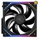 Thermalright TL-M12Q X3 3-pack bundle of black 120mm ARGB PWM case fans with 68.9 CFM airflow, 2.21 mm H2O extreme static pressure and daisy-chain cables