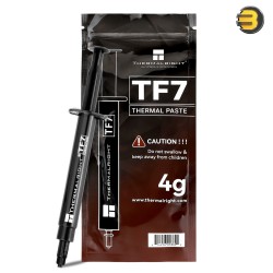 Thermalright TF7 4g Thermal Paste — High-Performance Gray Compound, 12.8 W/mK Thermal Conductivity, Thermal Impedance <0.01 ℃·cm²/W, Non-Conductive, Safe for CPUs & GPUs, Usable Temperature Range -150°C to 250°C, Includes Applicator