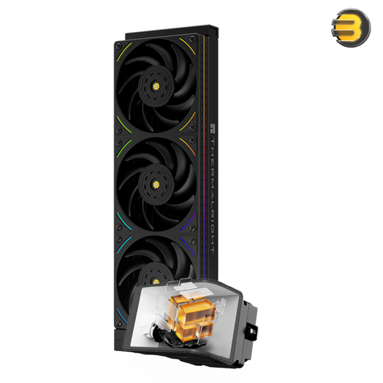 Thermalright Wonder Vision 360 UB ARGB Black All-in-One Liquid CPU Cooler - 360mm Radiator, Triple 120mm ARGB Fans, Compatible with Intel LGA115X / 1200 / 1700 / 1851 / 2011 / 2066 & AMD AM4 / AM5 Sockets