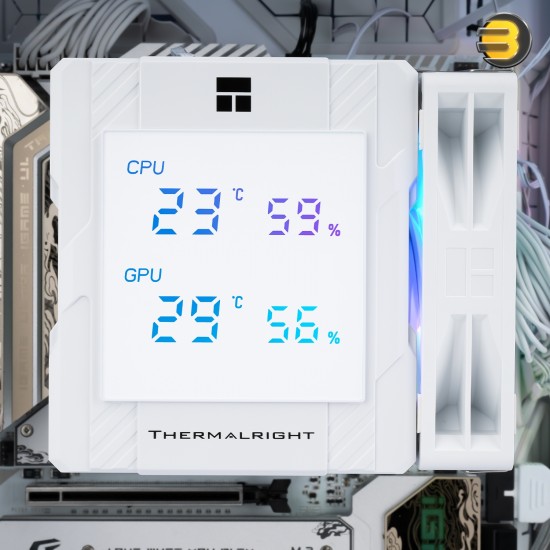 Thermalright Peerless Assassin 120 Digital ARGB White CPU Cooler — Dual Tower, 6x 6mm AGHP Heatpipes, 2x 120mm PWM ARGB Fans (1850 RPM, 88.9 CFM), Nickel-Plated Copper Base, Intel LGA1851/1700/1200/115X & AMD AM4/AM5 Compatible Thermalright Peerless Assassin 120 Digital ARGB White CPU Cooler — Dual Tower, 6x 6mm AGHP Heatpipes, 2x 120mm PWM ARGB Fans (1850 RPM, 88.9 CFM), Nickel-Plated Copper Base, Intel LGA1851/1700/1200/115X & AMD AM4/AM5 Compatible