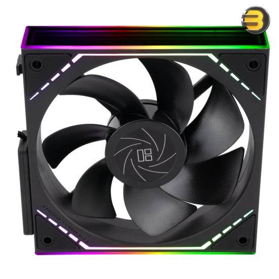 Thermalright TL-M12QR X3 3-pack bundle of 120mm ARGB PWM case fans with S-FDB bearing, 47.6 CFM airflow and daisy-chain cables